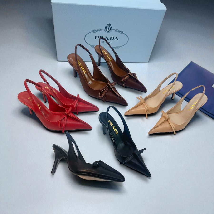 Prada Slingback Pumps with with Stiletto Heel