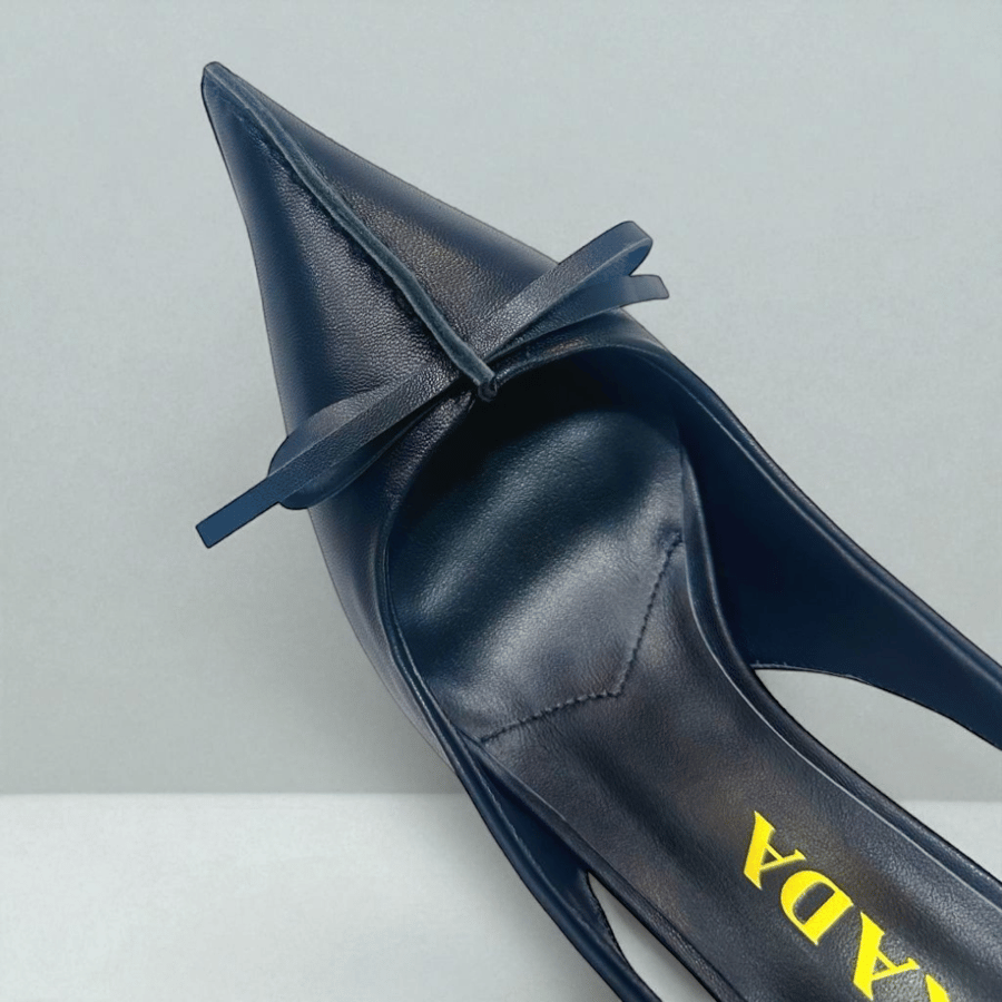 Prada Black Slingback Pumps with with Stiletto Heel