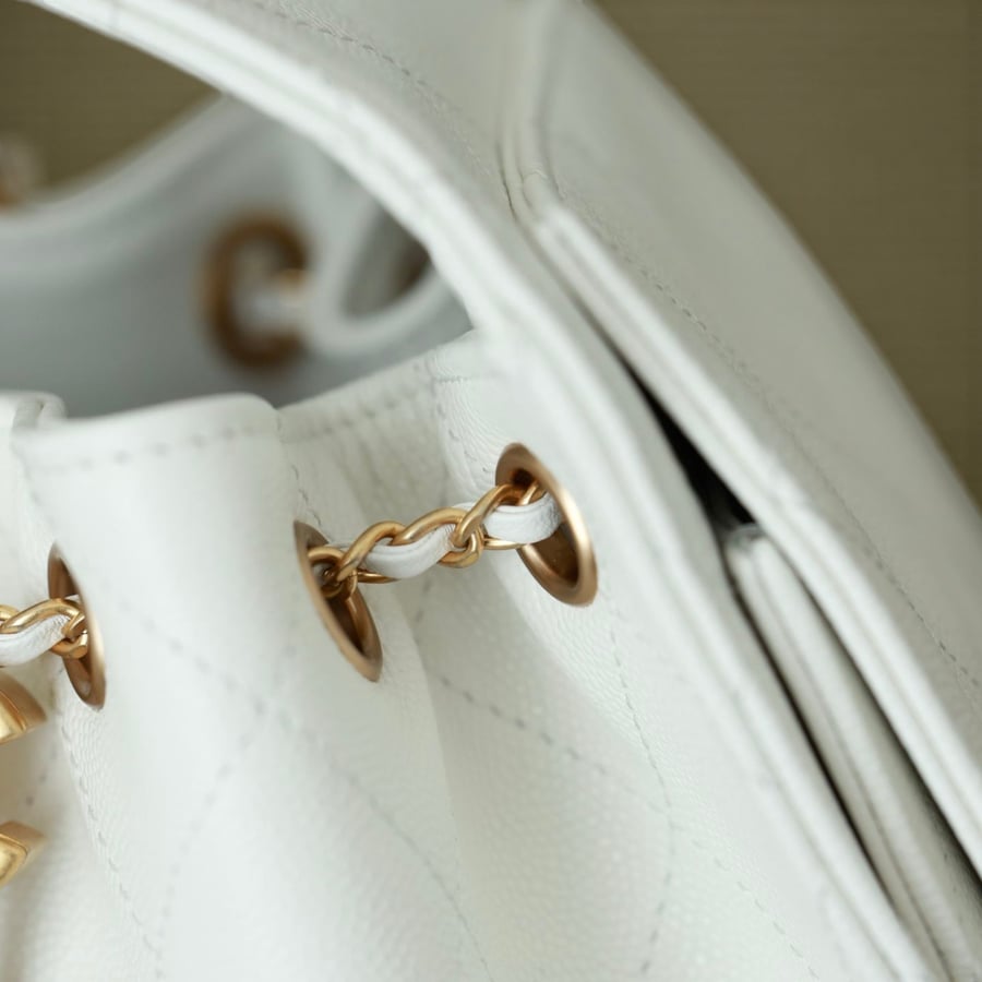 Chanel 25C Small Hobo Bag in Grained Calfskin with Gold Hardware
