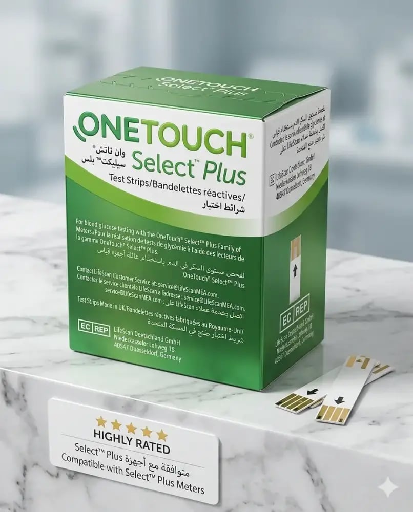 ONETOUCH SELECT PLUS 50 TEST سيلكت بلس شرائط سكر