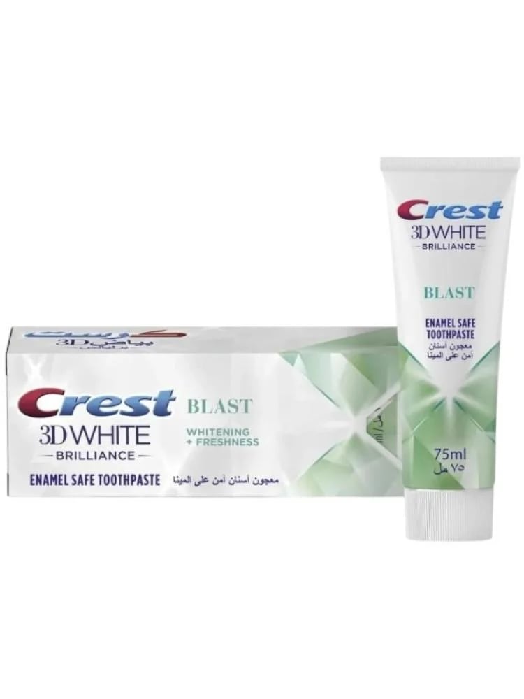 معجون أسنان كرست بياض ثلاثي الأبعاد بريليانس بلاست (Crest 3D White Brilliance Blast Toothpaste - 75ml)