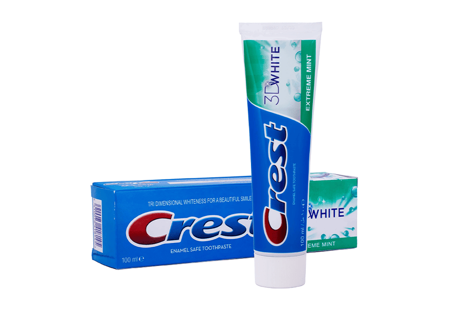 عرض معجون أسنان كرست بياض ثري دي قوة النعناع - عبوة مزدوجة (Crest 3D White Extreme Mint Toothpaste 2 x 125ml + 25% Extra Free)