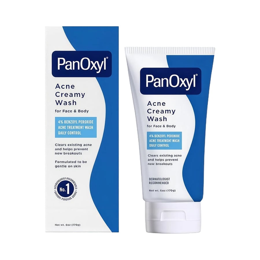 بانوكسيل غسول كريمي مضاد لحب الشباب بتركيز 4% بنزويل بيروكسايد – PanOxyl Acne Creamy Wash