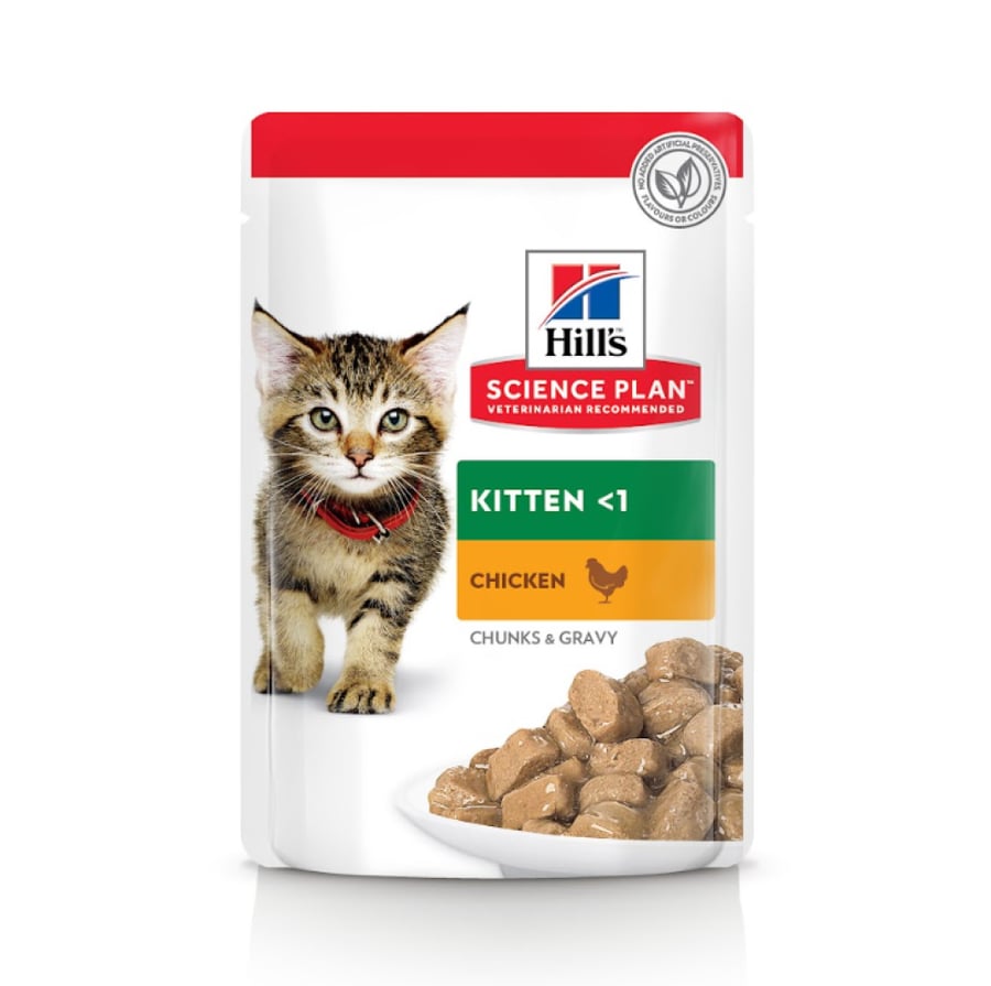 هيلز للقطط الصغيرة دجاج بالمرق 85g