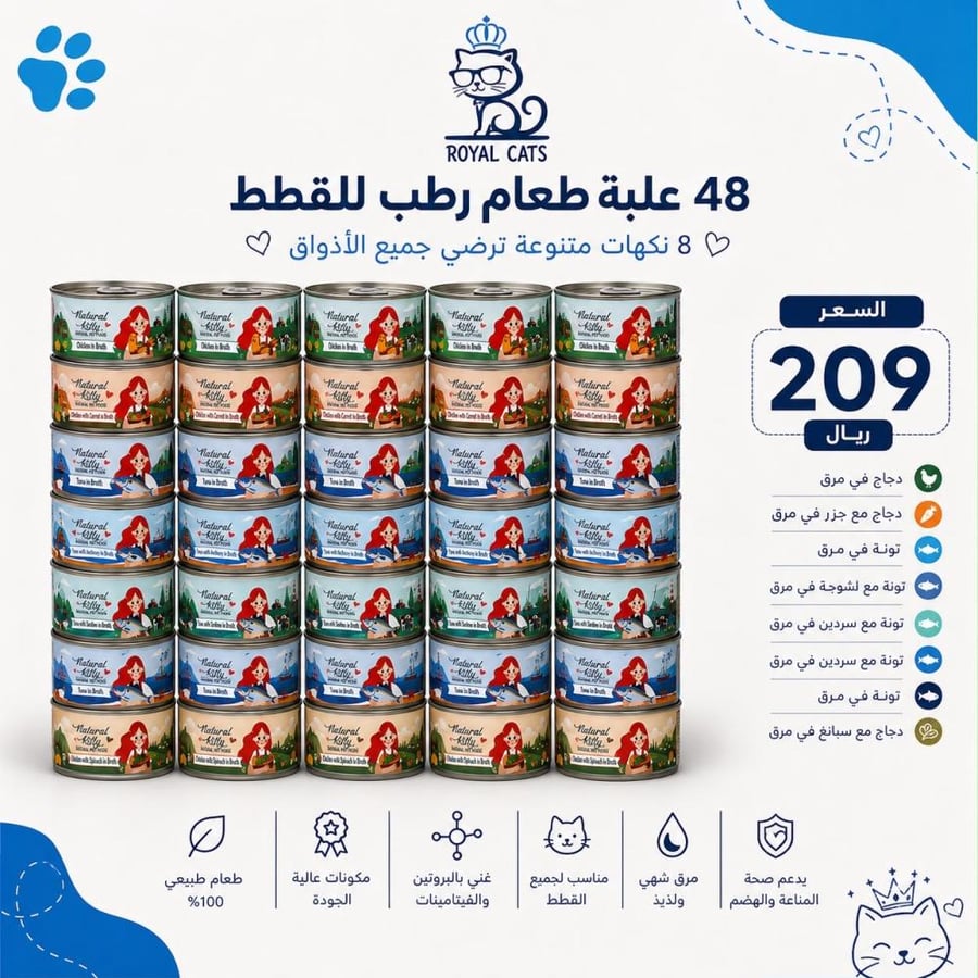 ناتشورال كيتي دراي فود