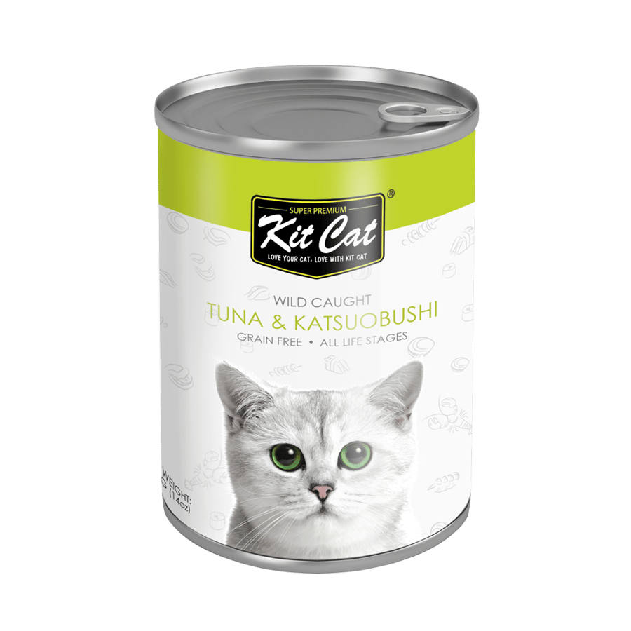 Kit Kat Canned Cat Food Tuna with Katsuobushi 400g