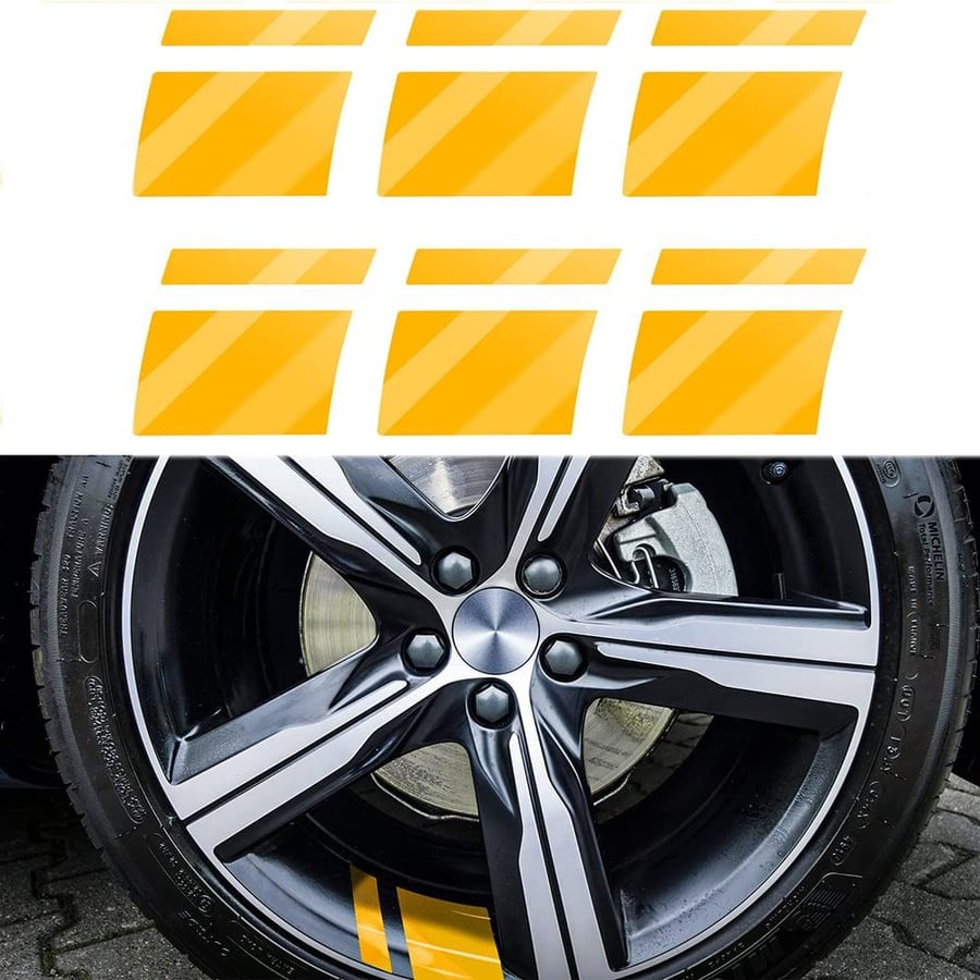 Car light stickers 6 pieces