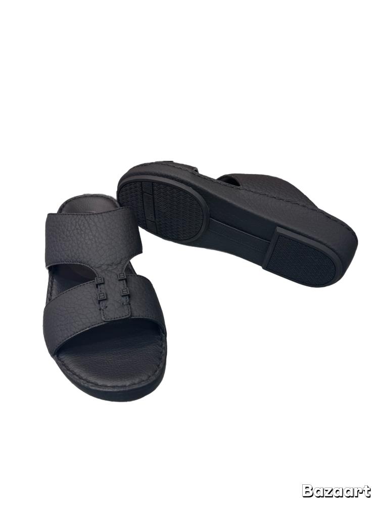 Full black Italian FlaminGo slippers