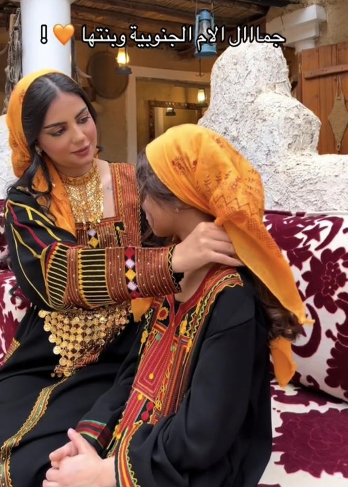 فستان الزي الجنوبي يوم التاسيس