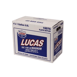 كرتون زيت لوكاس 15W40  اربعة لتر ( 4 حبات ) - ( Pack of 4)  LUCAS 15W40 Motor Oil, 4 Liter