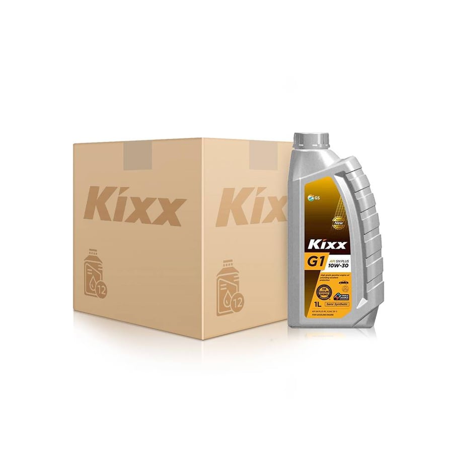 كرتون زيت كيكس  G1-10w30 واحد لتر *12 حبة  - (Pack of 12)Kixx G1-10w30 Motor Oil, 1 Liter