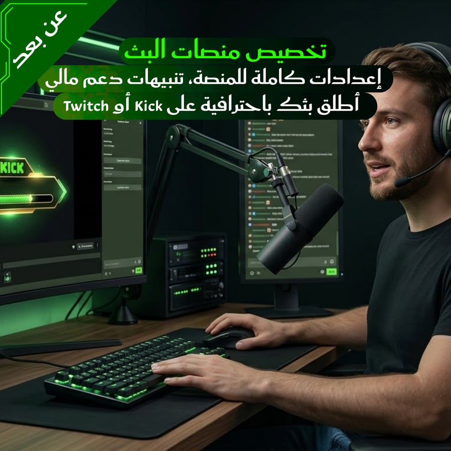 إعداد منصات البث