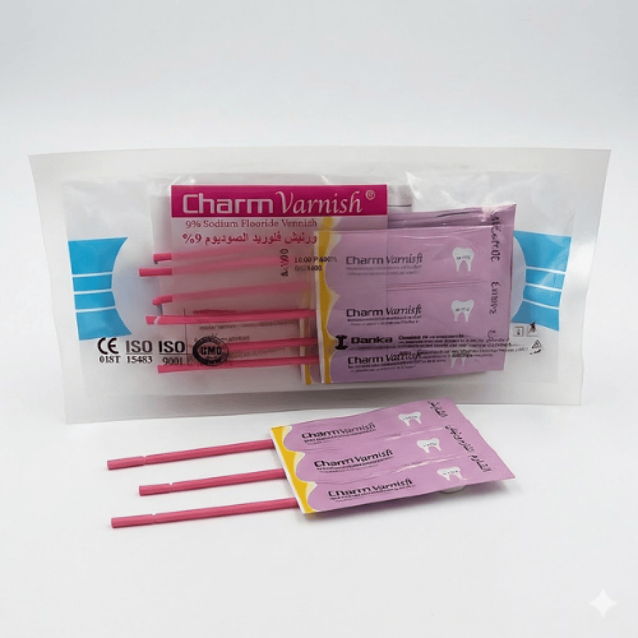 CharmVarnish Sodium Fluoride Varnish 0 4ml PK 10 Single Dose