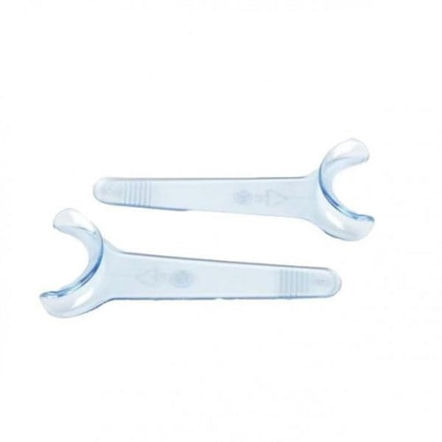 Cheek retractors clear clear blue Medium