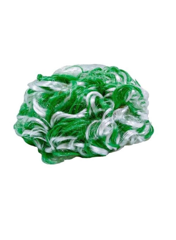 باروكة أفرو خضراء وبيضاء
