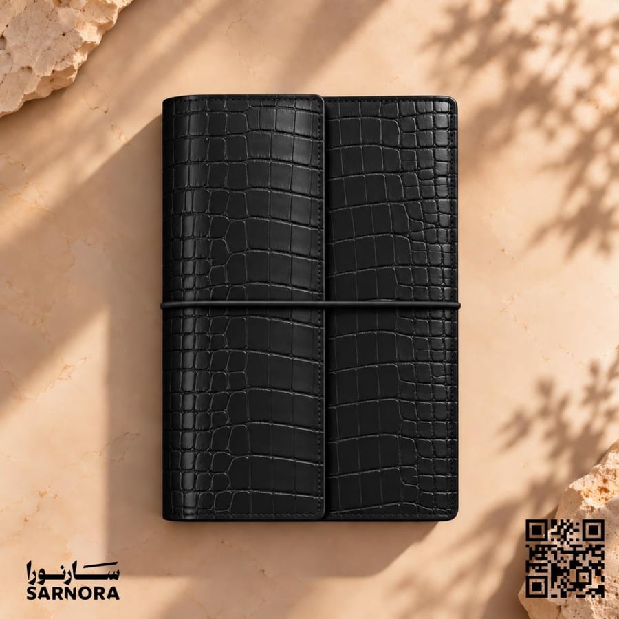 نوت بوك جلد اسود
