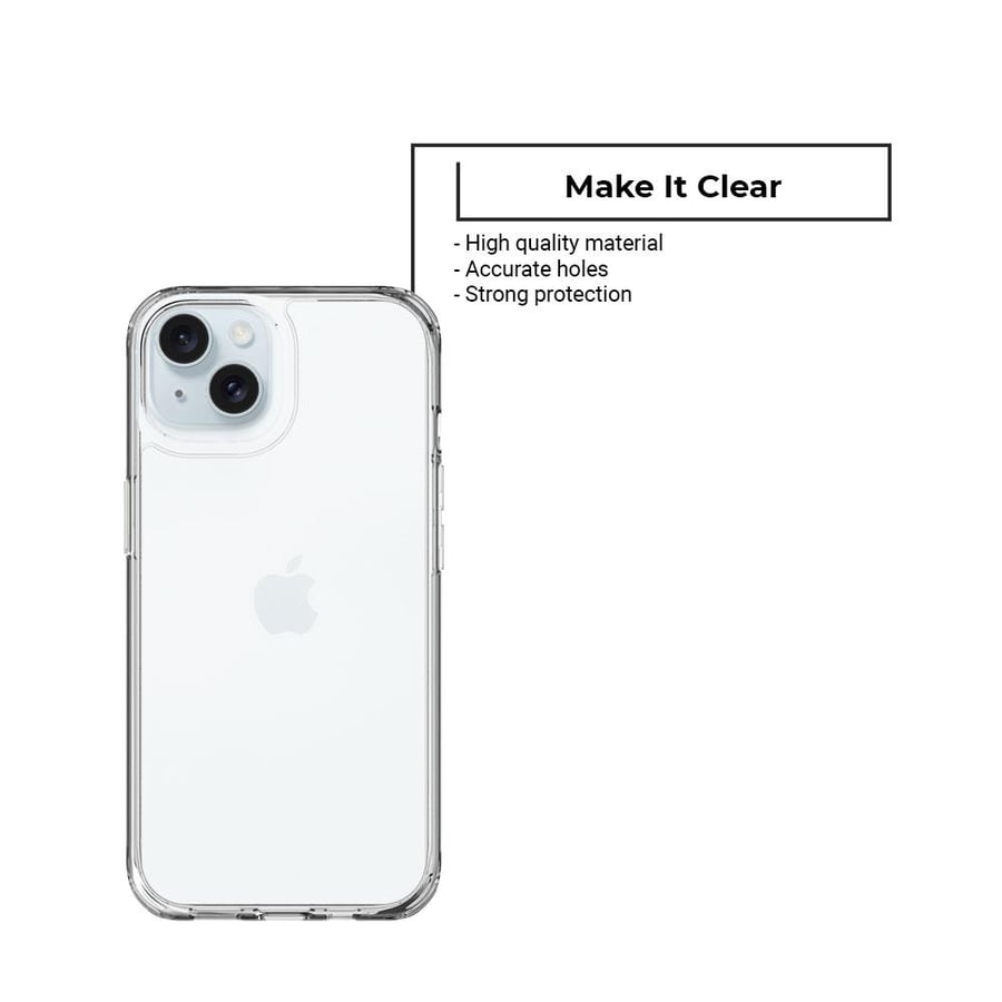 زوندا باقة حماية 3 في 1 أيفون 15 شفاف