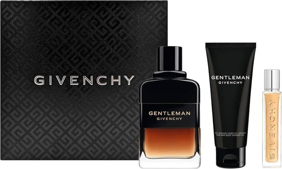 طقم جيفنشي جنتلمان ريزرف برايفي اودي بارفيوم رجالي 100 مل عطر بخ 12.5 مل شور جل 75 مل