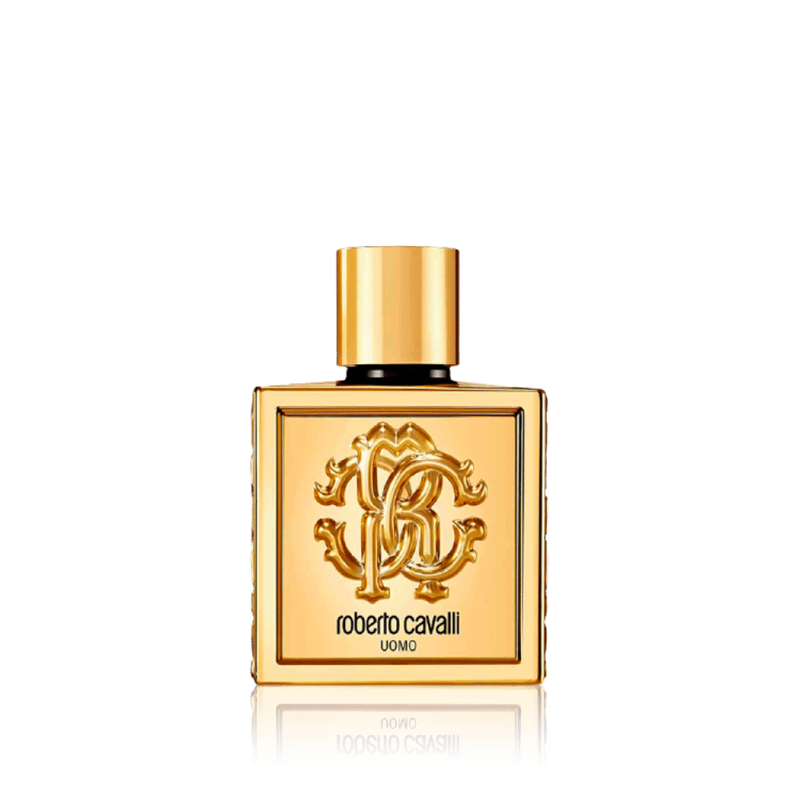 زجاجة عطر روبرتو كافالي أومو جولدن انفيرسيري Roberto Cavalli Uomo Gold