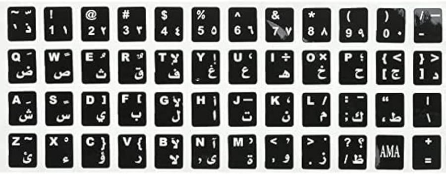 Black keyboard letters
