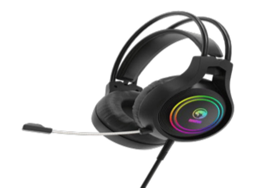 سماعة ألعاب ستيريو MARVO HG8921 USB 2.0، خفيفة الوزن، صوت ستيريو غامر بزاوية 360 درجة، ميكروفون متعدد الاتجاهات لتواصل فائق الوضوح، تحكم في مستوى الصوت على السماعة لضبط سريع، اجتازت اختبار 50 مليون ضغطة مفتاح