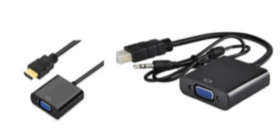 محول HDMI إلى VGA مع منفذ طاقة ومخرج صوت