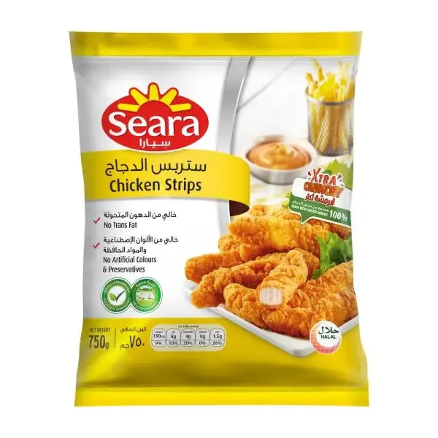 سيارا ستريبس الدجاج 750جم