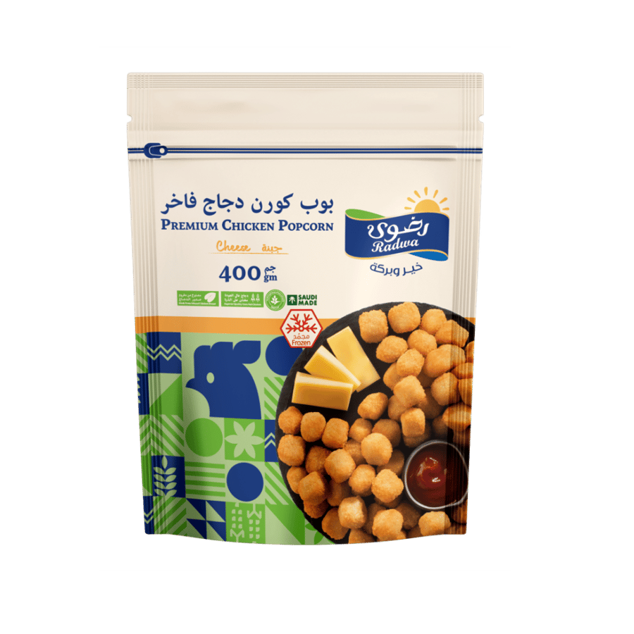 رضوى بوب كورن دجاج فاخرة بالجبنة 400جم