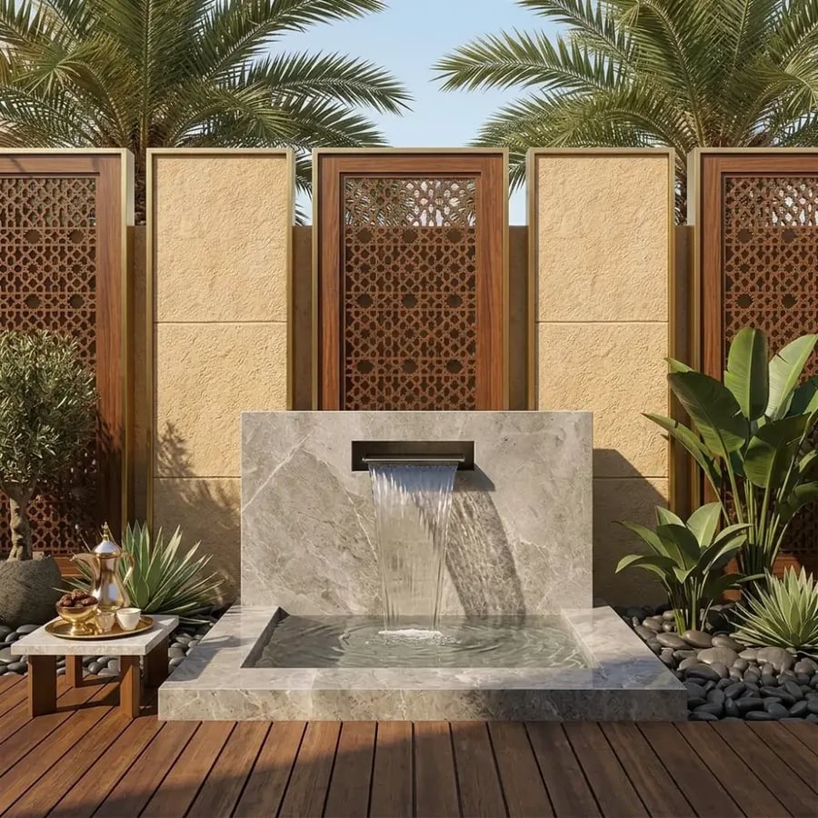 Marcelio Gardens Marble Waterfall