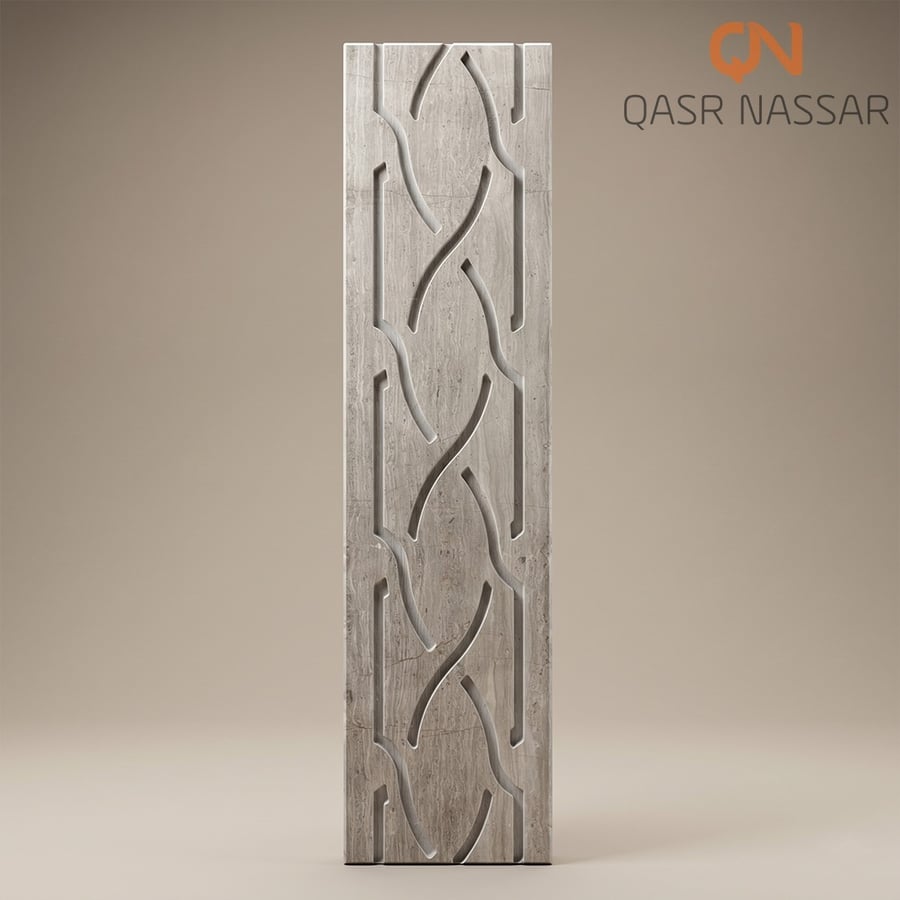 CNC Marble Nosing – Organic Flow Pattern