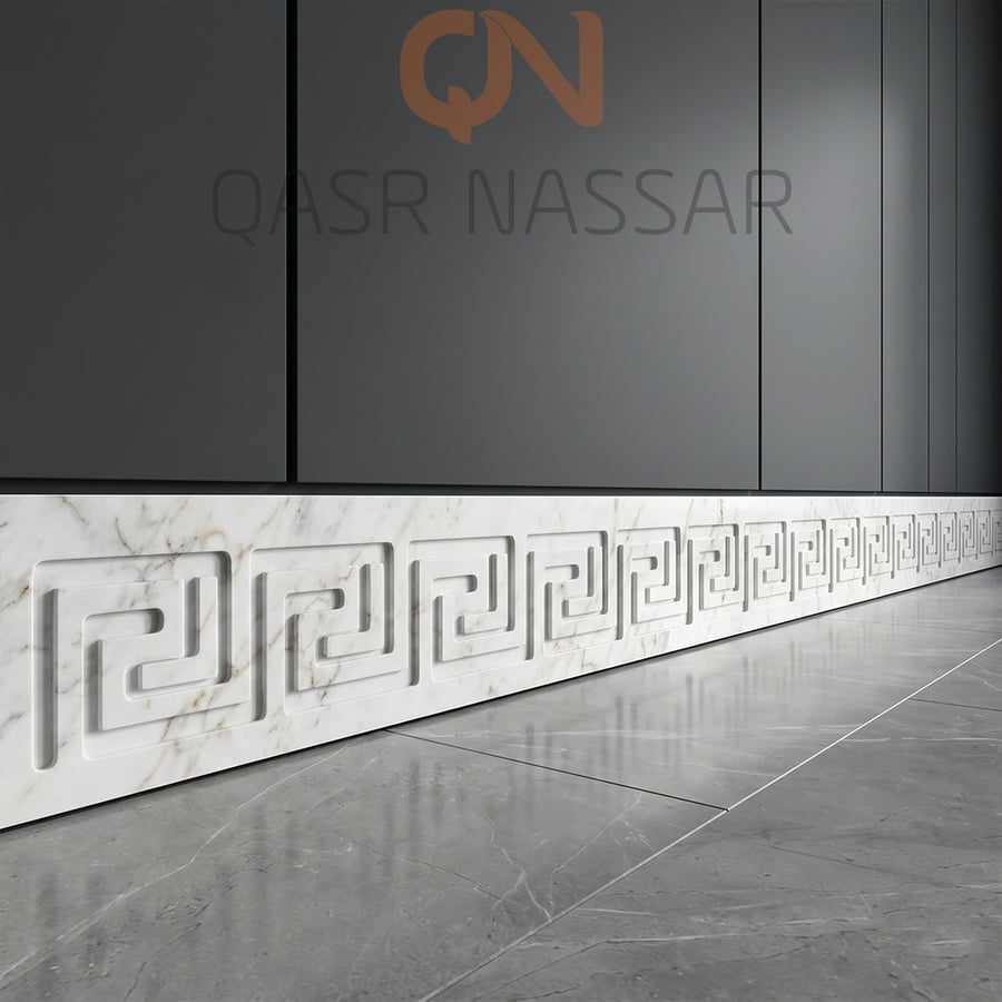 CNC Marble Nosing – Greek Pattern