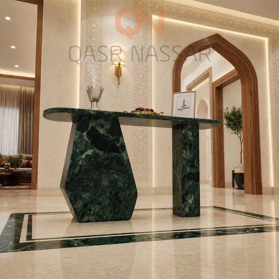 كونسول رخام اخضر