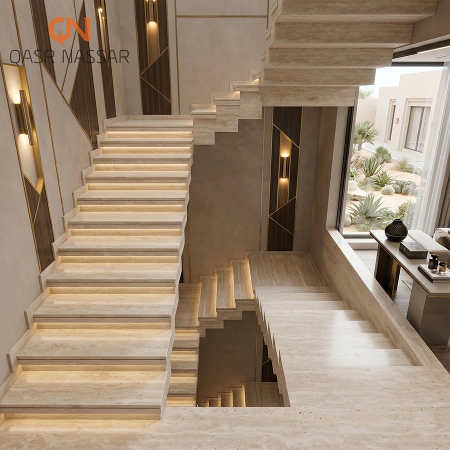 درج رخام ترافنتينو بيج غامق