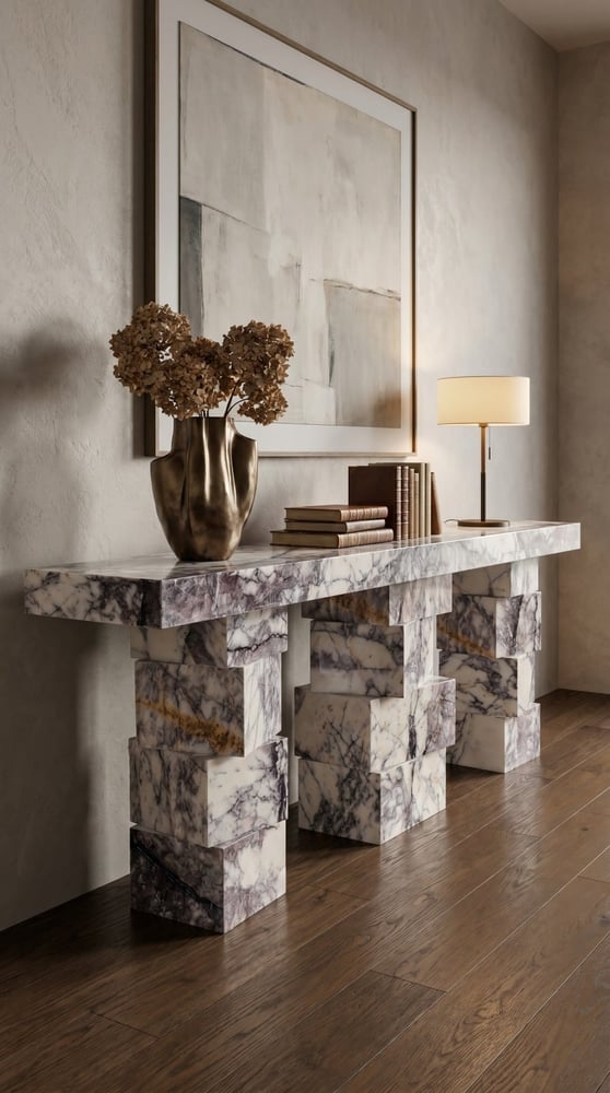 Luxury decorative piece made of Turkish marble