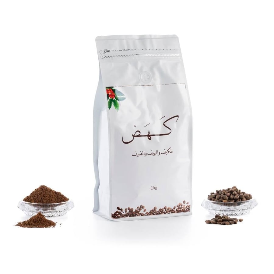 قهوة سعودية فاخرة – بُن إثيوبي محمّص 1 كيلو