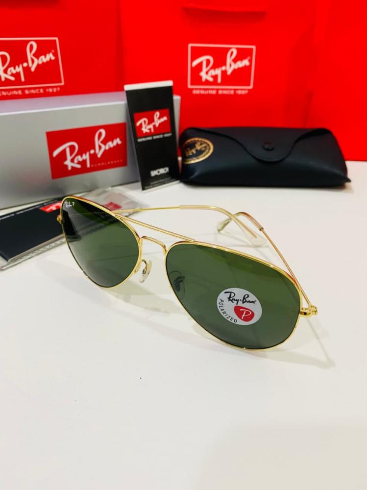 3025 AVIATOR 001/58 glossy gold dark green Polarized