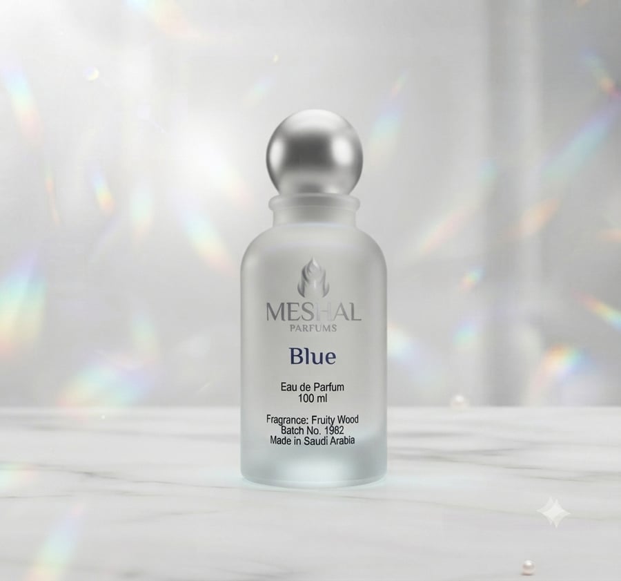 عطر MESHAL BLUE أو دو بارفيوم 100 مل – عطر فاكهي خشبي فاخر للرجال