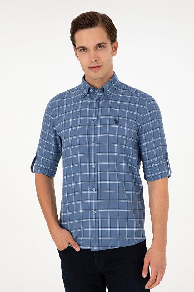 U.S. Polo Assn. قميص ساكس بأكمام طويلة للرجال 50296615-VR032