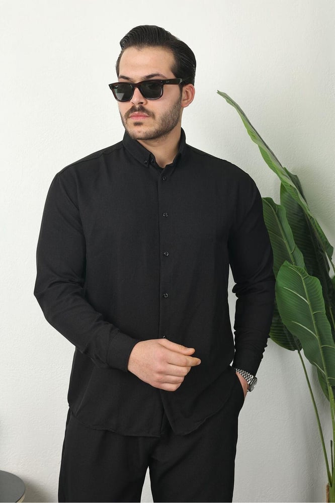 YONEZ MODA قميص صوفيا الكتان للرجال، طقم من 3 قطع، صيفي، مسامي، مريح، أنيق، اقتصادي