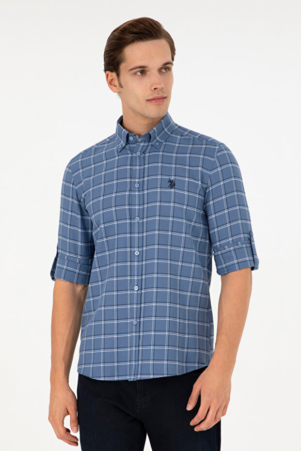 U.S. Polo Assn. قميص ساكس بأكمام طويلة للرجال 50296615-VR032
