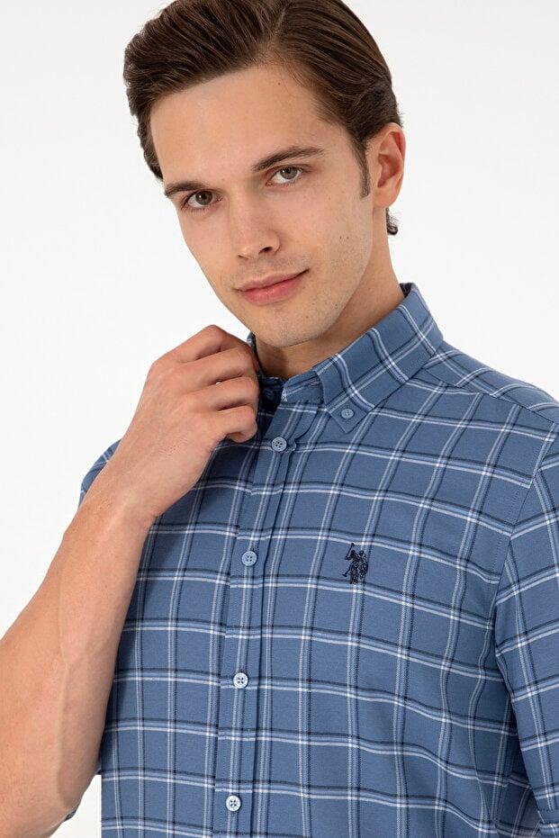 U.S. Polo Assn. قميص ساكس بأكمام طويلة للرجال 50296615-VR032