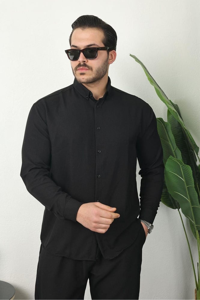 YONEZ MODA قميص صوفيا الكتان للرجال، طقم من 3 قطع، صيفي، مسامي، مريح، أنيق، اقتصادي