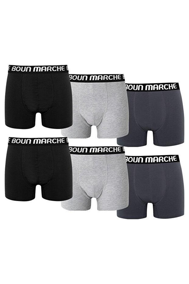 BOUN MARCHE بوكسر رجالي ليكرا بريميوم 6 قطع JONES