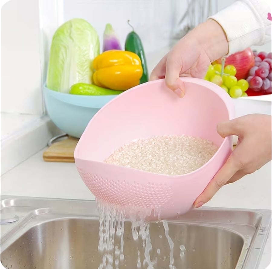 وعاء غسيل الأرز متعدد الوظائف – 3 قطع