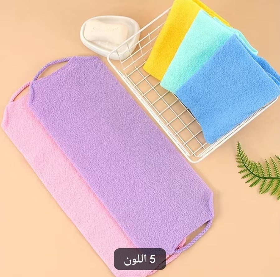 ليفة استحمام طويلة لتقشير الظهر
