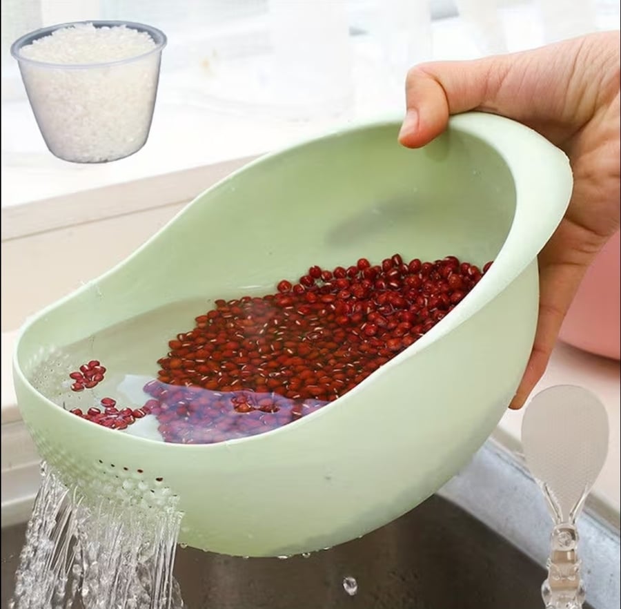 وعاء غسيل الأرز متعدد الوظائف – 3 قطع