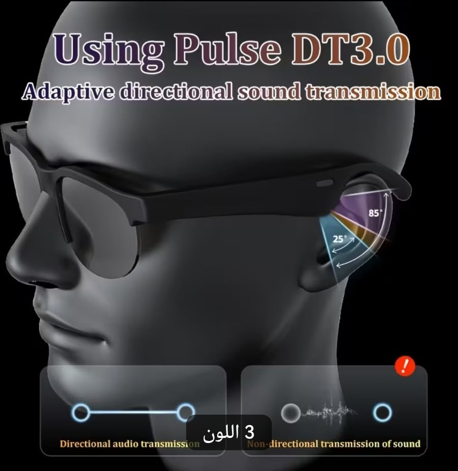 نظارات ذكية صوتية لاسلكية