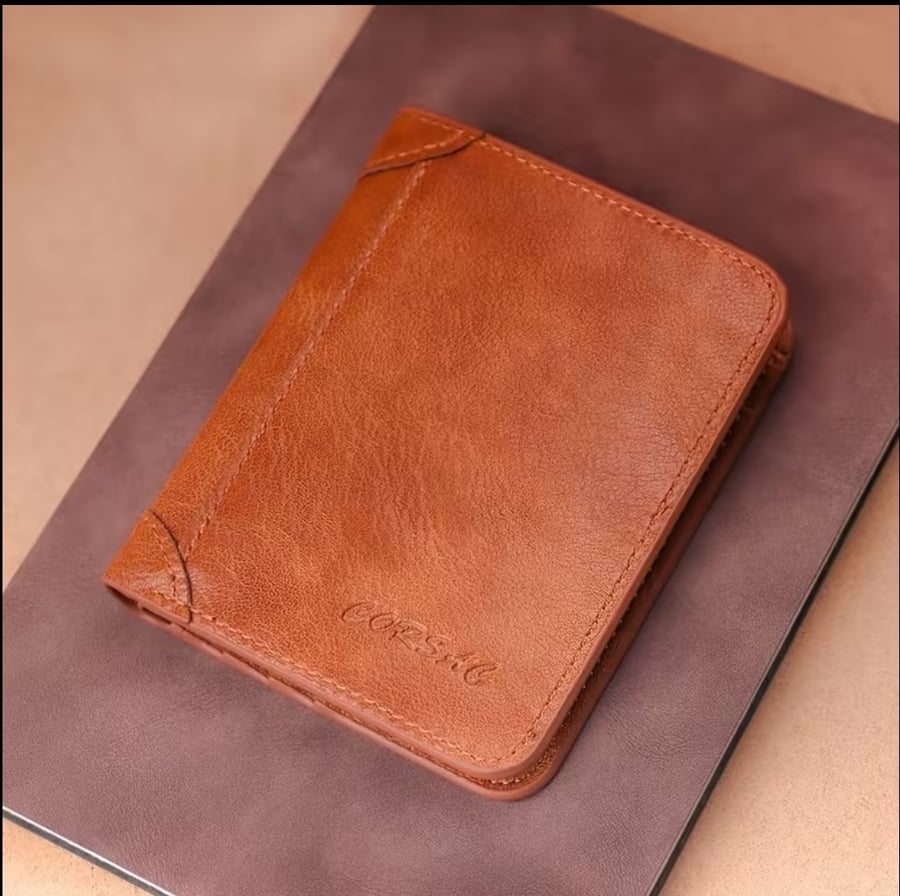محفظة رجالية جلد RFID