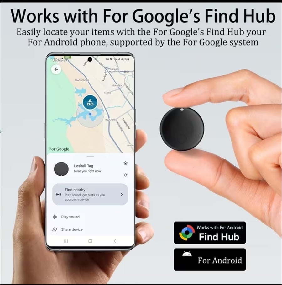 جهاز تتبع ذكي لاسلكي بتقنية Find My