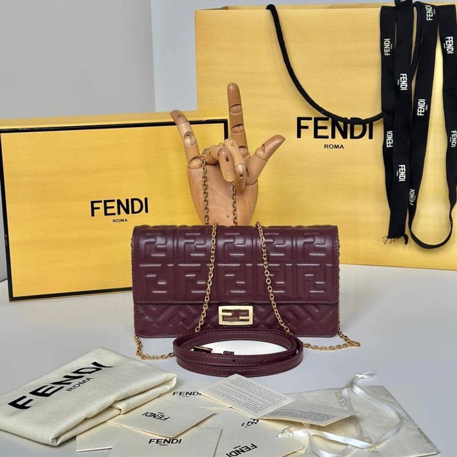 Fendi baguette on chain